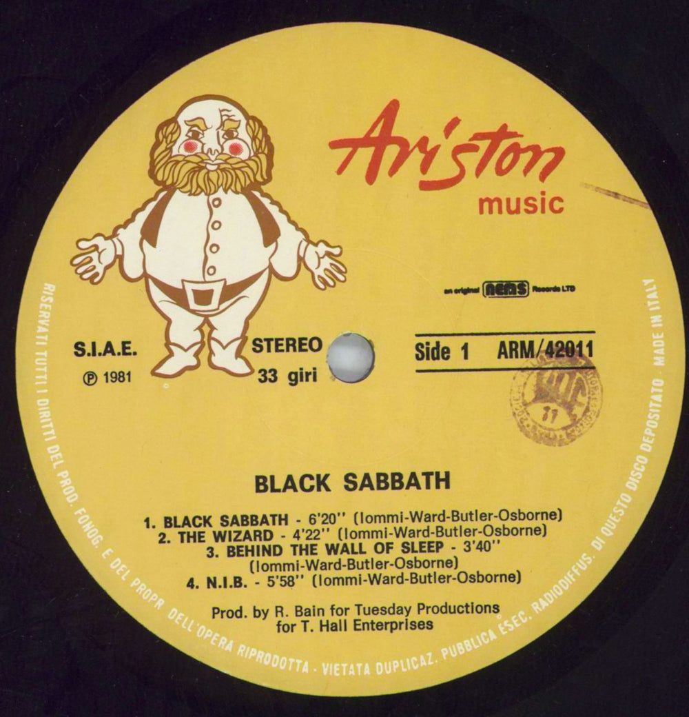 Black Sabbath Black Sabbath - EX UK vinyl LP album (LP record) BLKLPBL820754