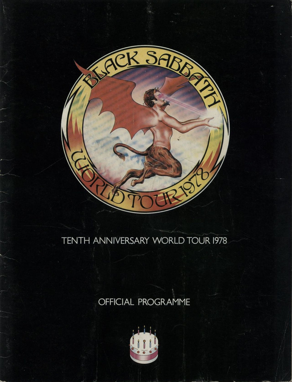 Black Sabbath Black Sabbath Tenth Anniversary World Tour - Not Mint UK tour programme TOUR PROGRAMME