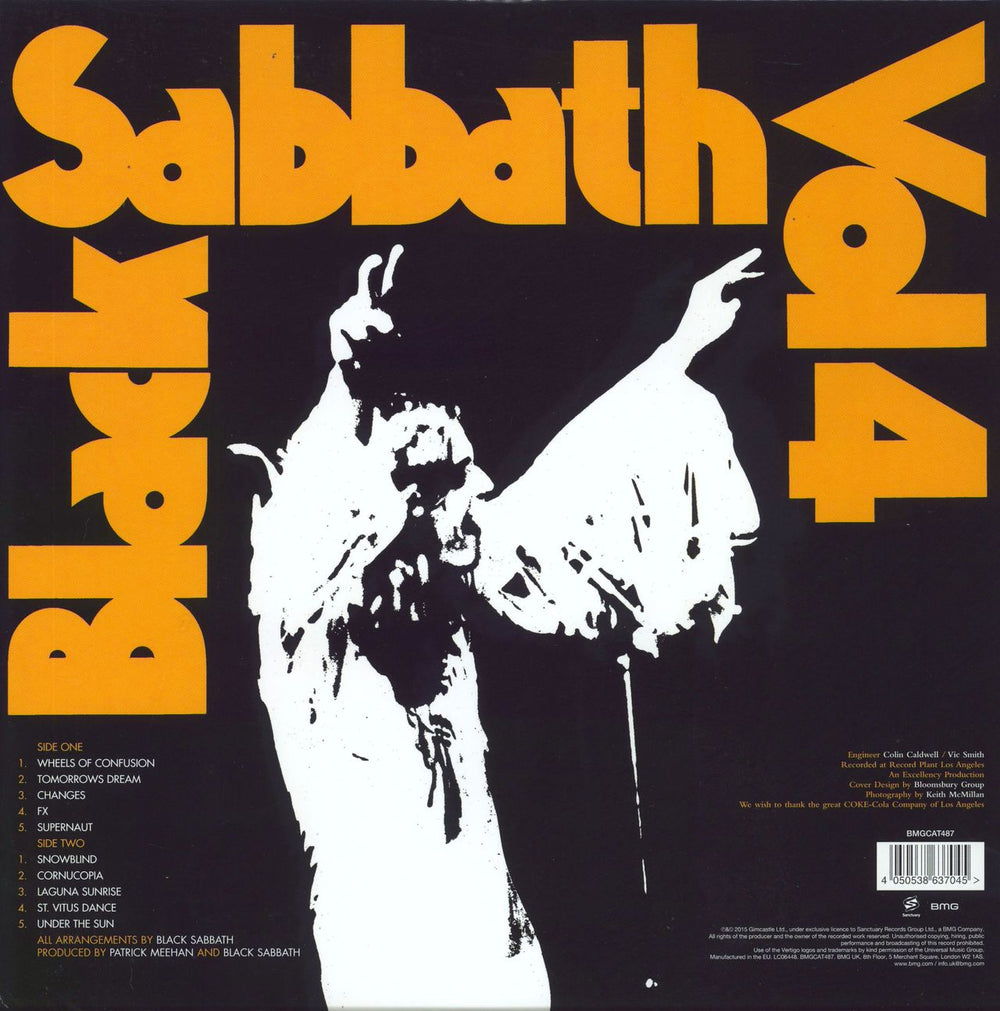 Black Sabbath Black Sabbath Vol 4 UK vinyl LP album (LP record) 4050538637045