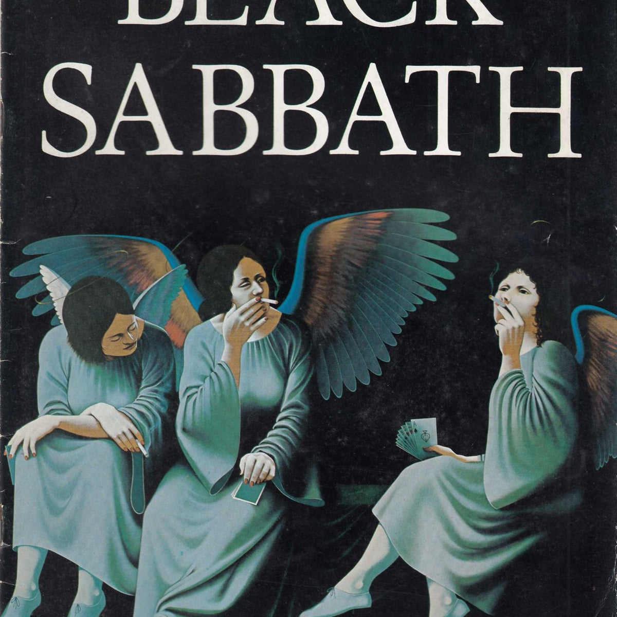 Black Sabbath Heaven And Hell Tour Angel Wings Cover Uk Tour Program — 