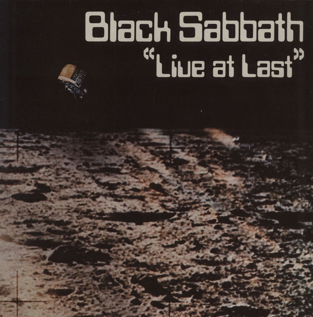 Black Sabbath Live At Last + poster UK vinyl LP album (LP record) BS001