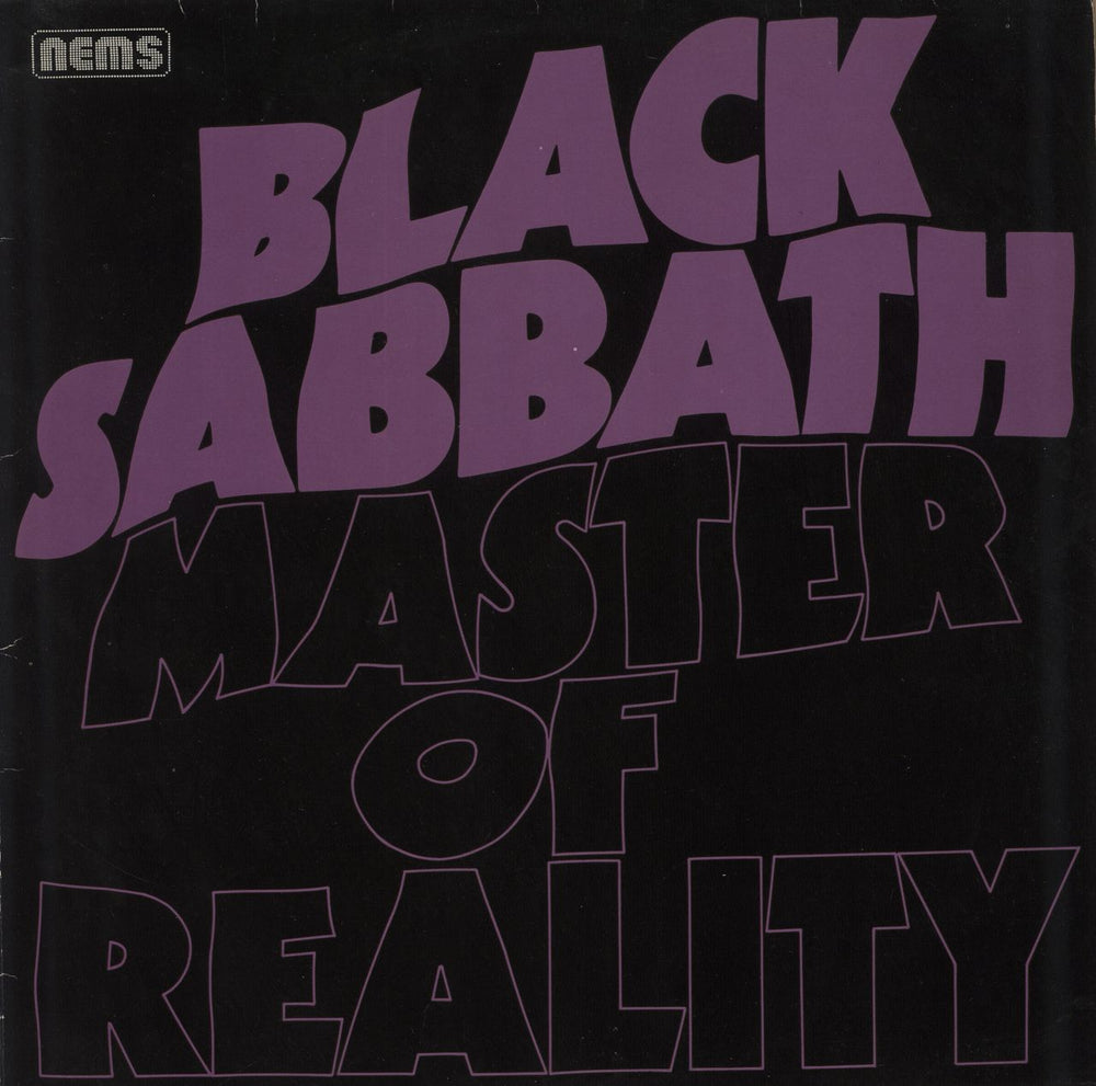 Black Sabbath Master Of Reality - Glossy (VG) Sleeve UK vinyl LP album (LP record) NEL6004