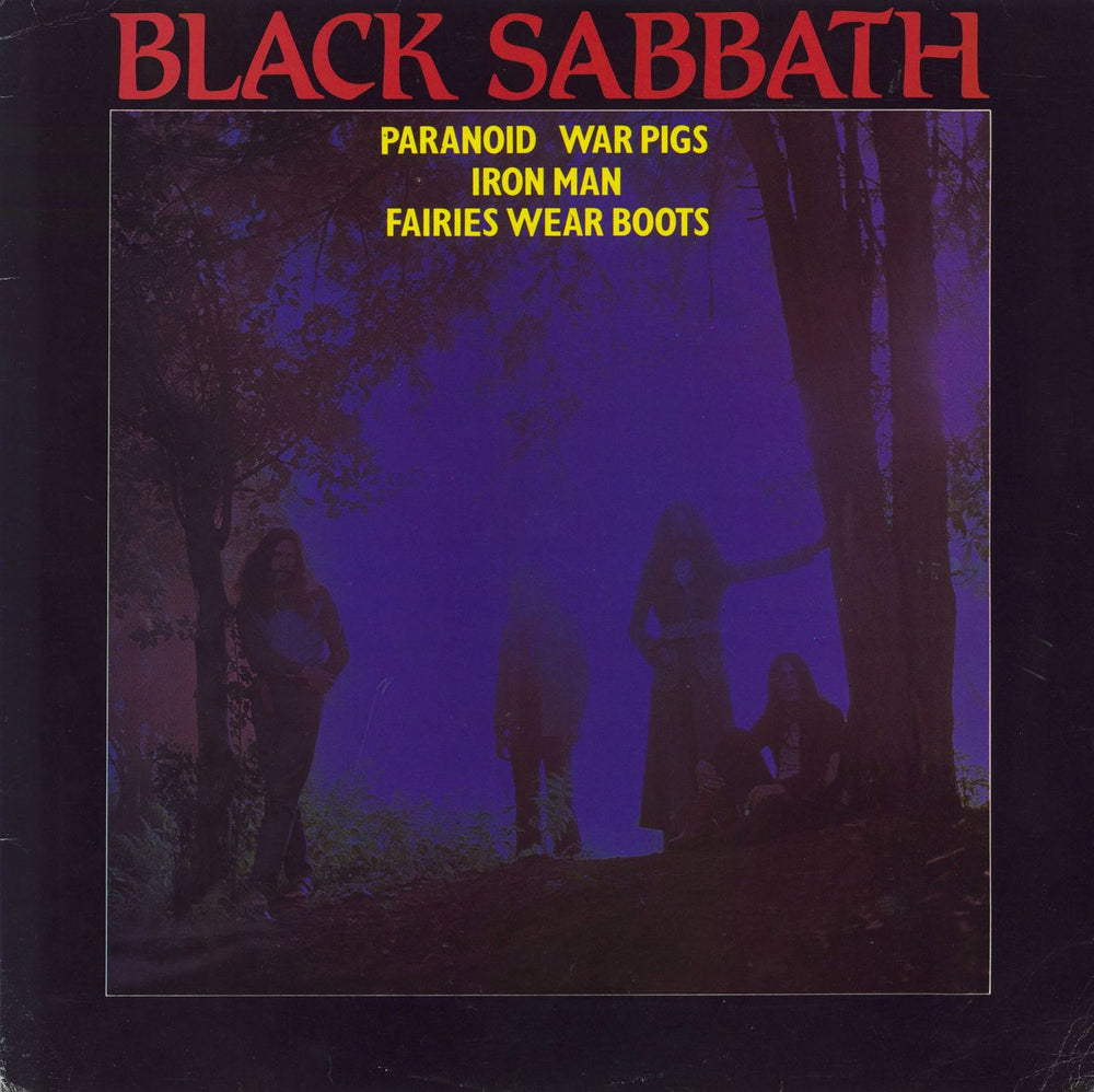 Black Sabbath Paranoid EP - Clear Vinyl UK 12" vinyl single (12 inch record / Maxi-single) 12NEX01