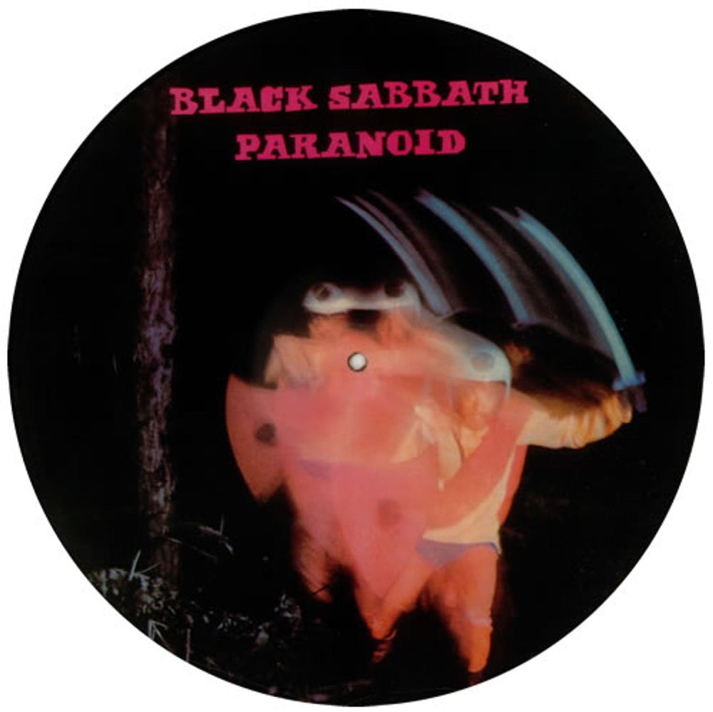 Black Sabbath Paranoid UK picture disc LP (vinyl picture disc album) NEP6003