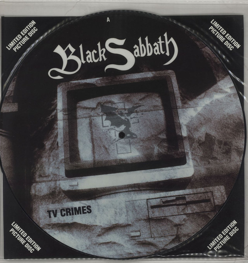 Black Sabbath T.V. Crimes UK 12" vinyl picture disc (12 inch picture record) 12EIRSPD178