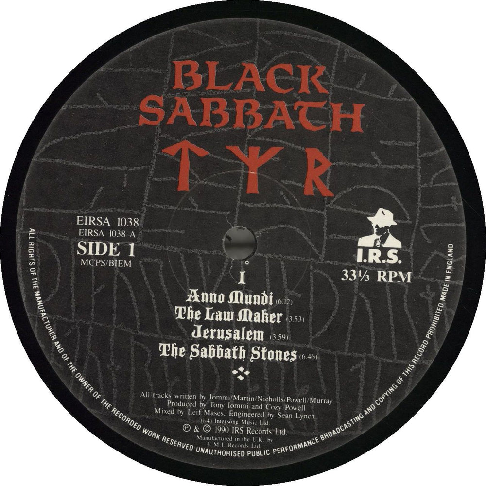 Black Sabbath Tyr - 1st UK vinyl LP album (LP record) 5015557009913