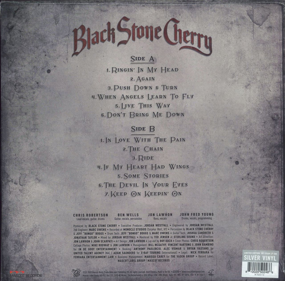 Black Stone Cherry The Human Condition - 180gram Silver Vinyl - Sealed UK vinyl LP album (LP record) 810020502466