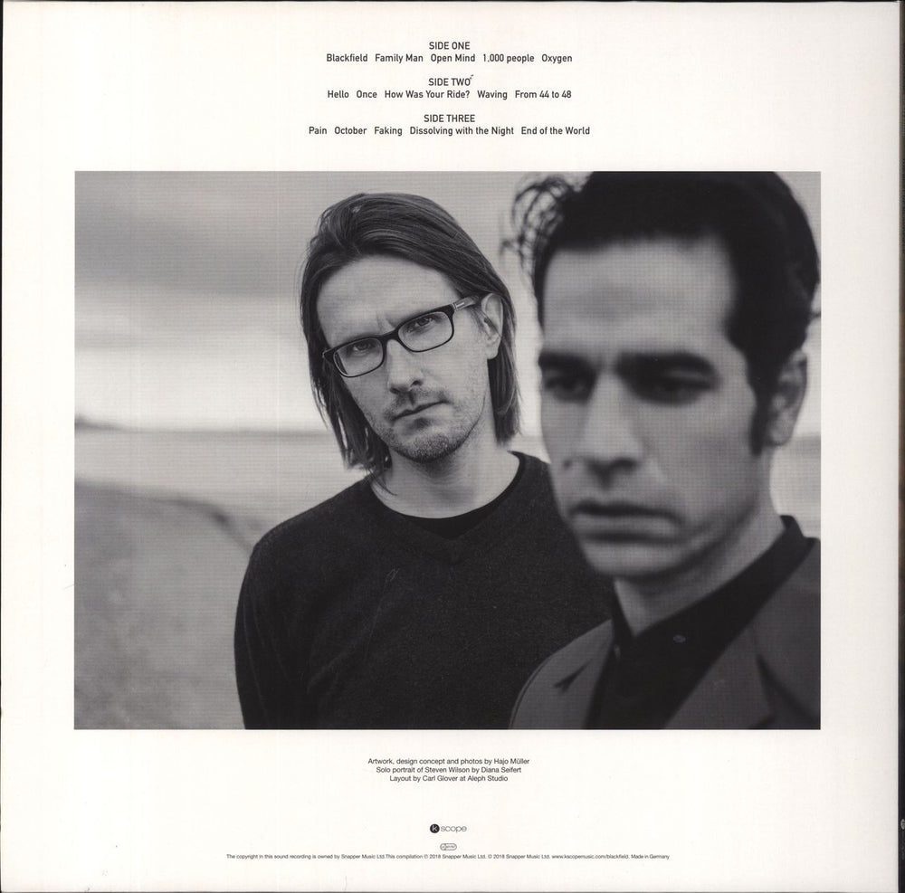 Blackfield Open Mind: The Best Of - White Vinyl UK 2-LP vinyl record set (Double LP Album) 802644800318