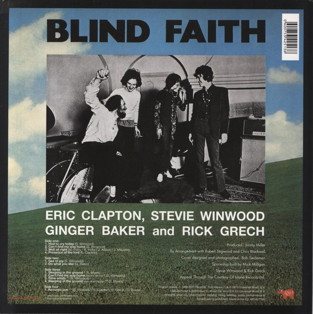 Blind Faith Blind Faith - 180gm UK 2-LP vinyl record set (Double LP Album) 600753425138