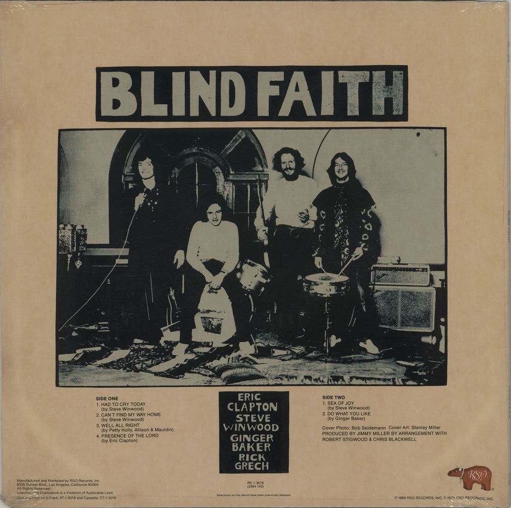 Blind Faith Blind Faith - Sealed US vinyl LP album (LP record) B-FLPBL385826