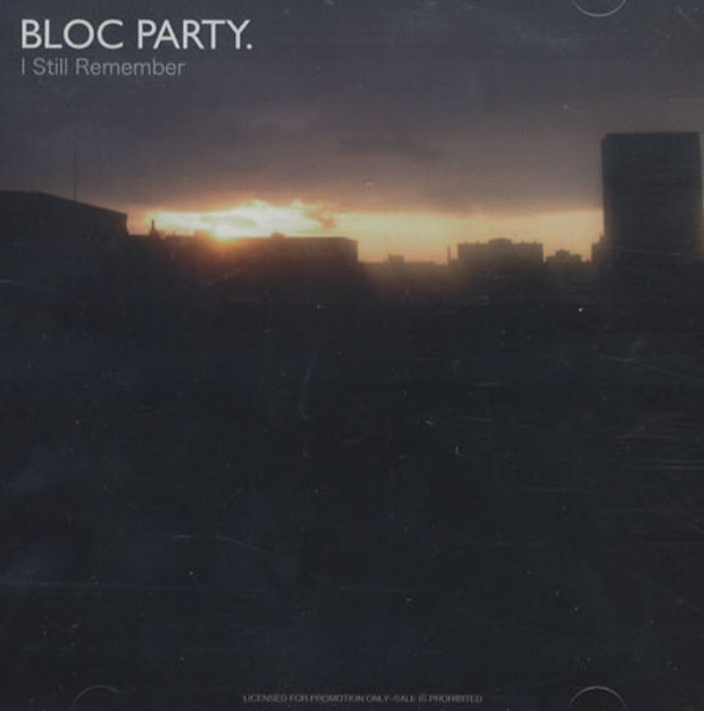 Bloc Party I Still Remember US Promo CD single (CD5 / 5") PRCD302398