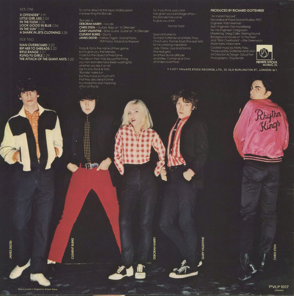 Blondie Blondie - 1st - WOL UK vinyl LP album (LP record)