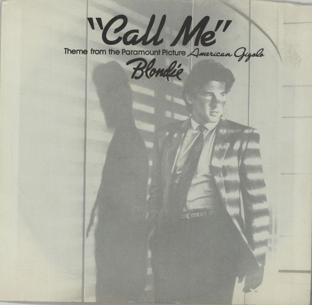 Blondie Call Me - Richard Gere Cover Image US 7" vinyl single (7 inch record / 45) CHS2414