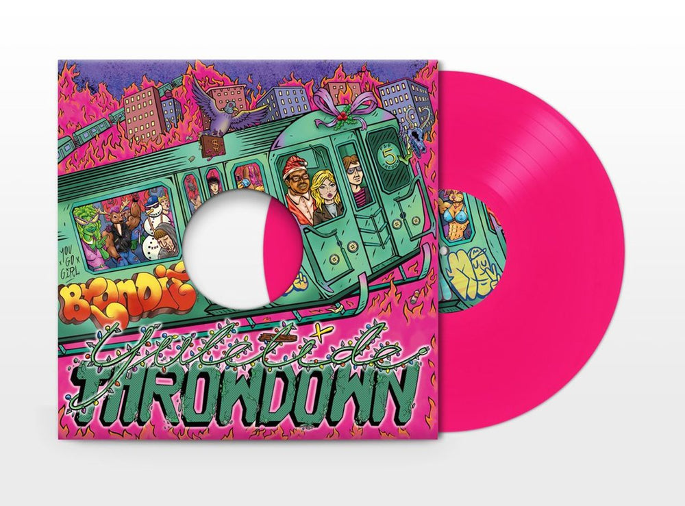 Blondie Yuletide Throwdown - Magenta Pink Vinyl - Sealed UK 12" vinyl single (12 inch record / Maxi-single) NUM1266