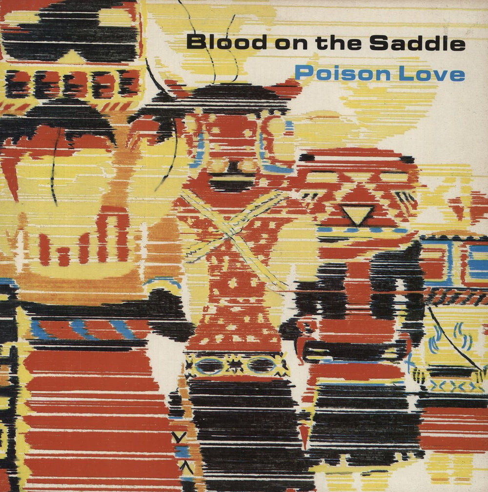 Blood On The Saddle Poison Love UK vinyl LP album (LP record) PETE1