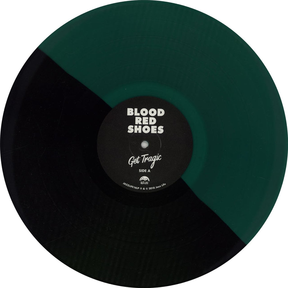 Blood Red Shoes Get Tragic - Green & Black Vinyl + Bonus 7" - Autographed UK vinyl LP album (LP record) BPXLPGE765232