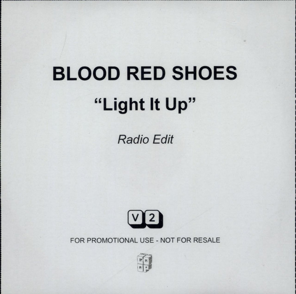 Blood Red Shoes Light Up UK Promo CD album (CDLP) CD-R