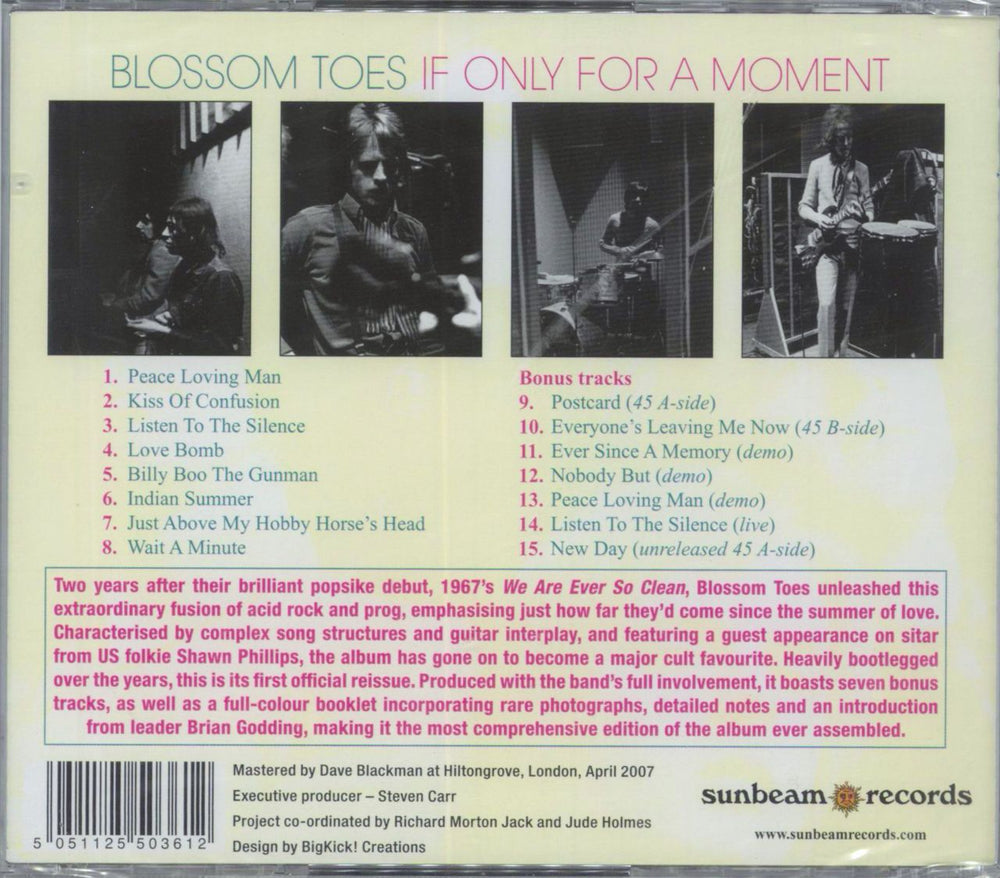 Blossom Toes If Only For A Moment: Remastered - Sealed UK CD album (CDLP) 5051125503612