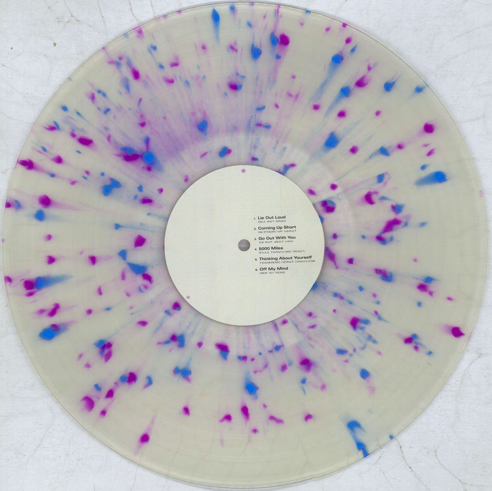 Bloxx Lie Out Loud - Milky Clear Vinyl With Blue & Pink Splatter UK vinyl LP album (LP record) 6SWLPLI825456