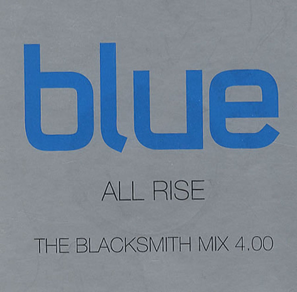 Blue (00s) All Rise UK Promo CD-R acetate CDR ACETATE