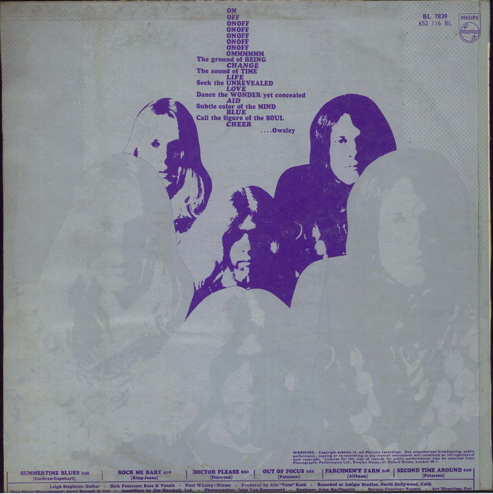 Blue Cheer Vincebus Eruptum - 1st - VG UK vinyl LP album (LP record)