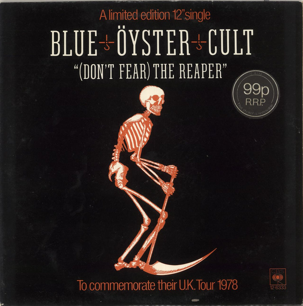 Blue Oyster Cult (Don't Fear) The Reaper UK 12" vinyl single (12 inch record / Maxi-single) 12-6333