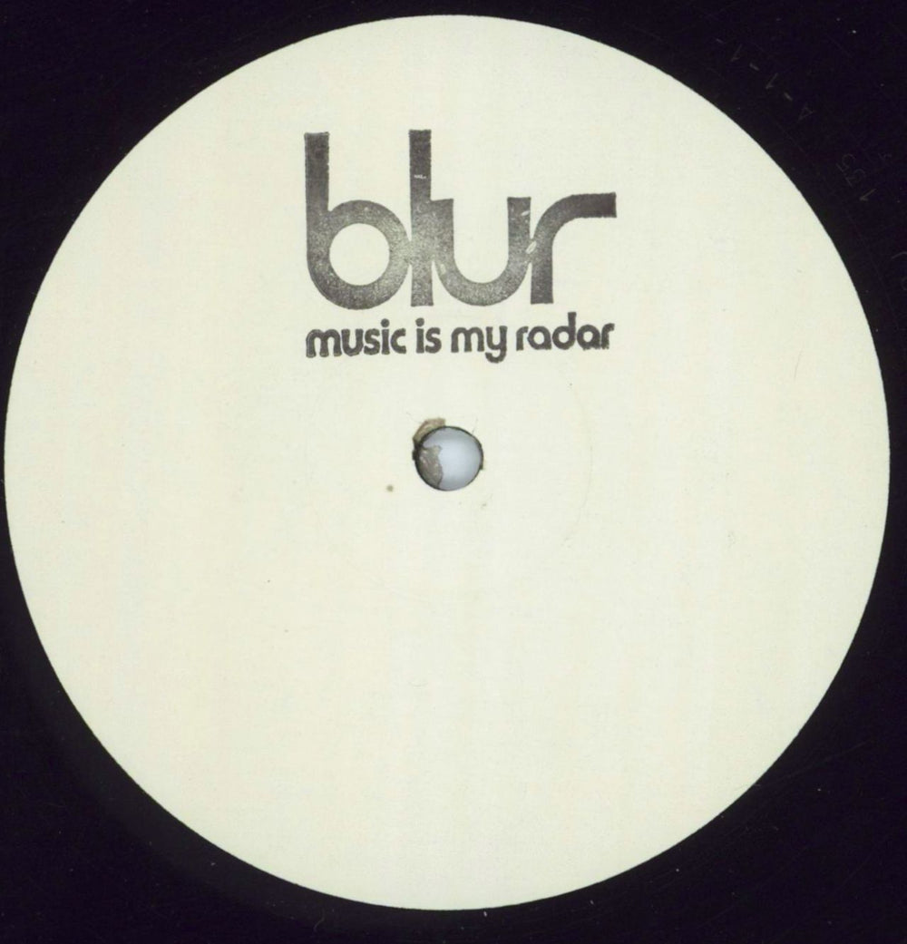 Blur Music Is My Radar UK Promo 10" vinyl single (10 inch record) 10FOODDJ135