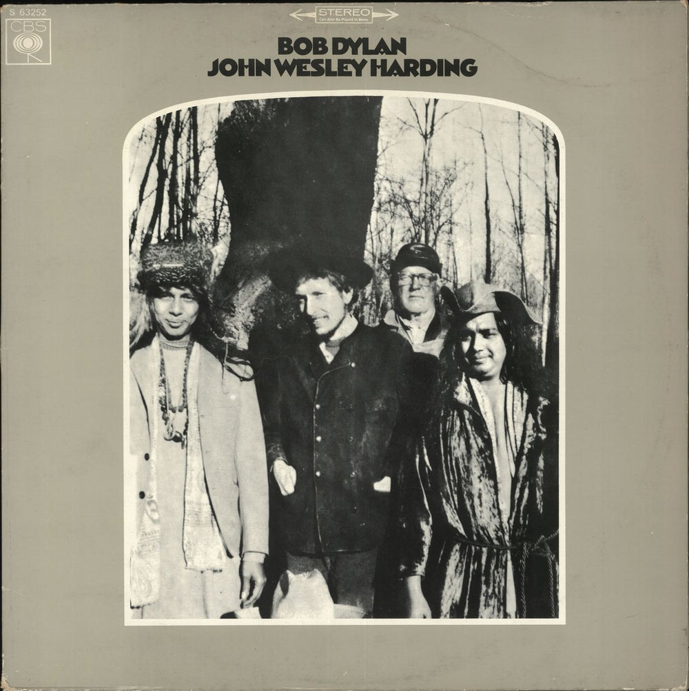 Bob Dylan John Wesley Harding - 2nd Stereo - EX Dutch vinyl LP album (LP record) S63252