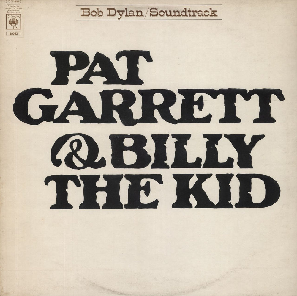 Bob Dylan Pat Garrett & Billy The Kid - 1st - VG UK vinyl LP album (LP record) 69042