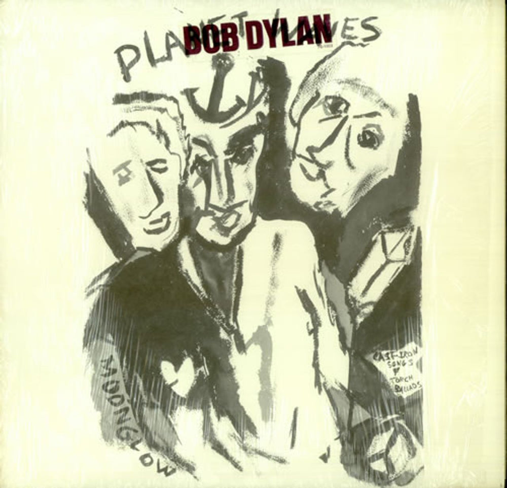 Bob Dylan Planet Waves + Cover Sticker US vinyl LP album (LP record) 7E-1003