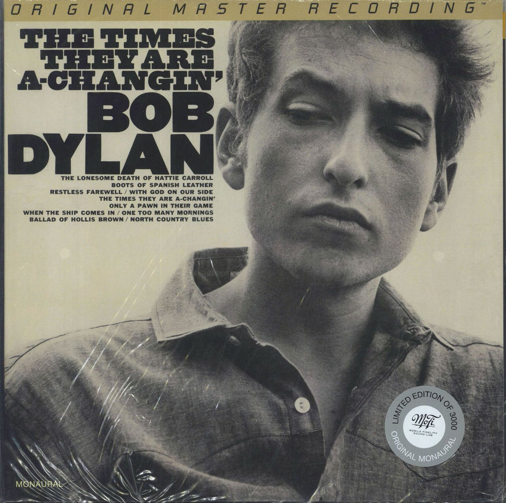 Bob Dylan The Times They Are A-Changin' - 180gm 45rpm - Sealed US 2-LP vinyl record set (Double LP Album) MFSL2-460