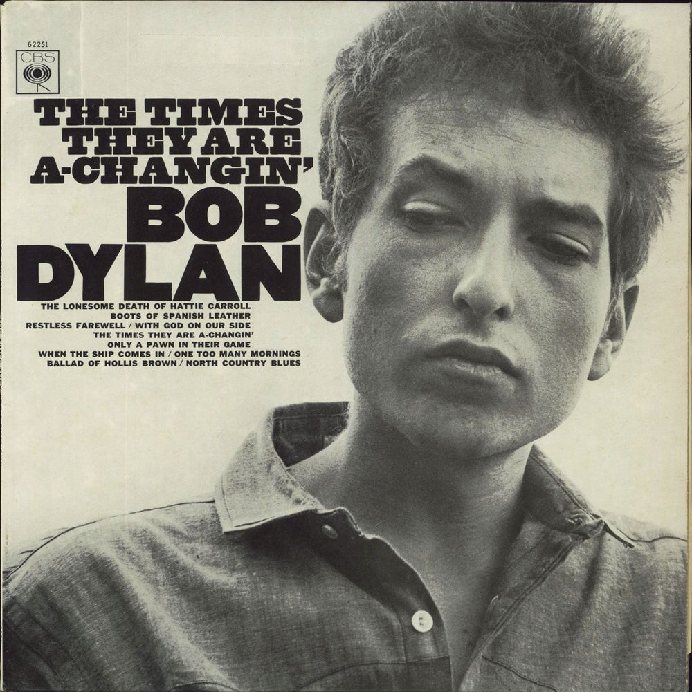 Bob Dylan The Times They Are A-Changin' - Early 70s - EX UK vinyl LP album (LP record) 62251