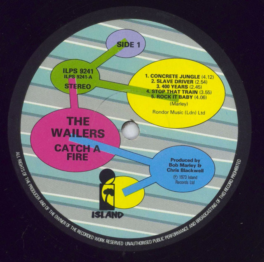 Bob Marley & The Wailers Catch A Fire - 'speech bubble' label UK vinyl LP album (LP record) BMLLPCA828530