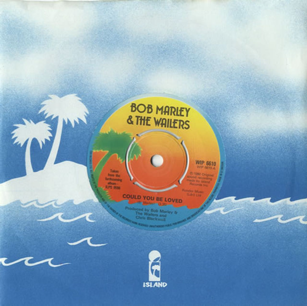 Bob Marley & The Wailers Could You Be Loved - 4prong UK 7" vinyl single (7 inch record / 45) WIP6610