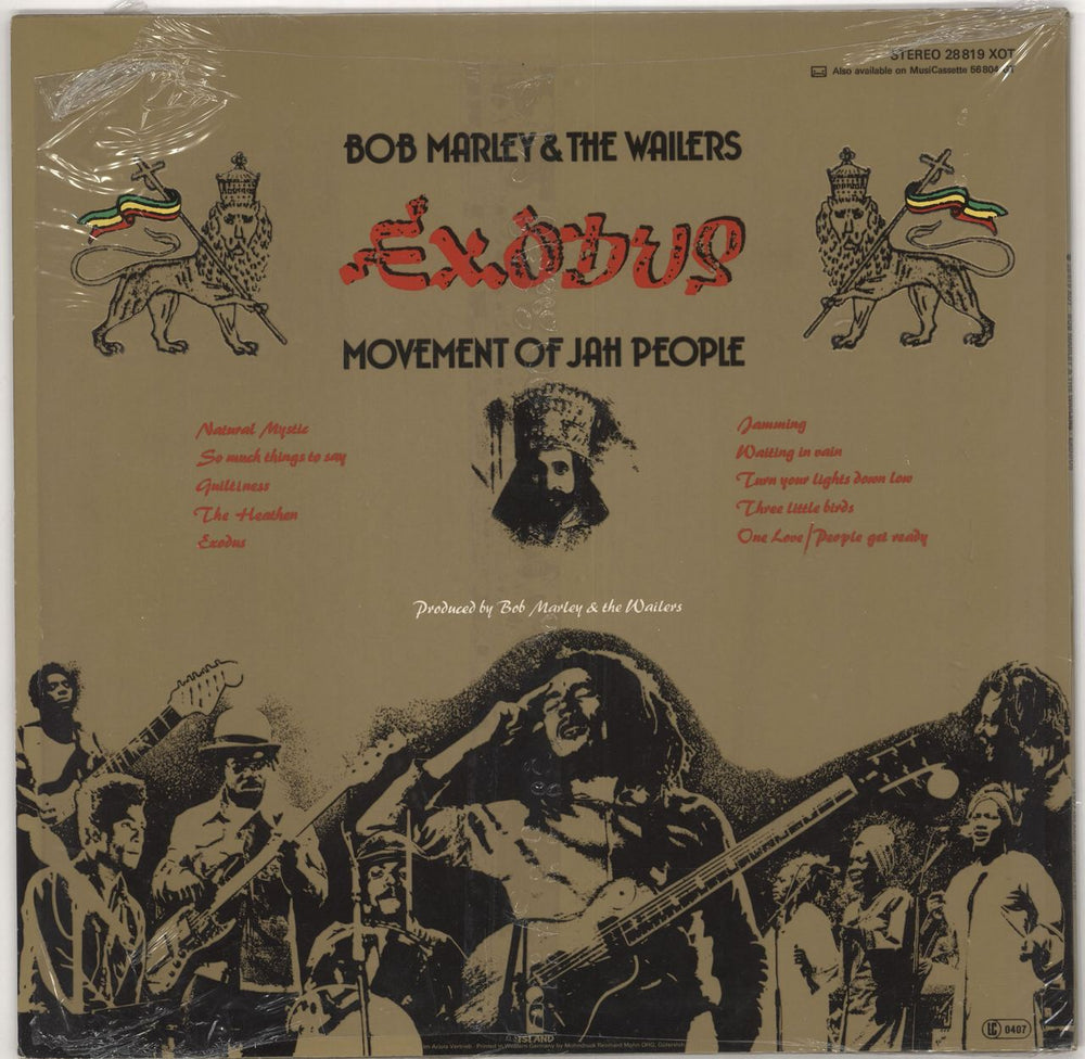 Bob Marley & The Wailers Exodus - Embossed German vinyl LP album (LP record) BMLLPEX720581