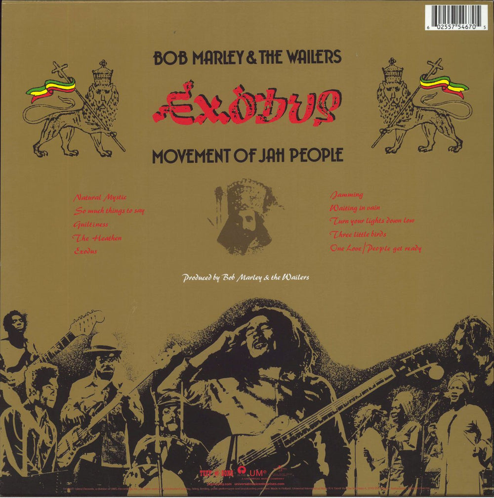 Bob Marley & The Wailers Exodus UK vinyl LP album (LP record) 00602557546705