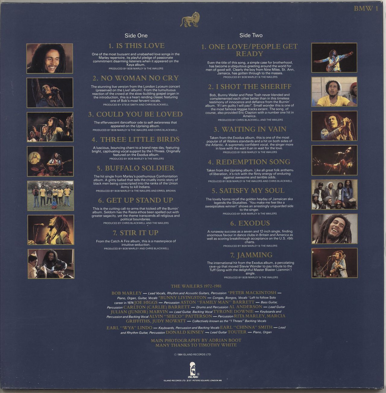 Marley　UK　—　Vinyl　LP　Bob　Wailers　The　Legend
