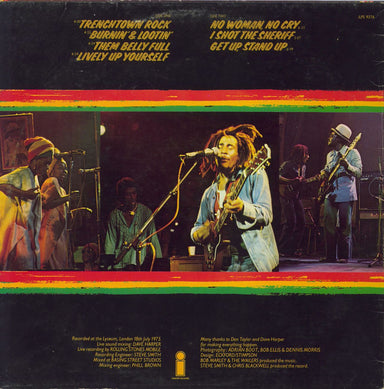 Bob Marley & The Wailers Live! + Poster - EX UK Vinyl LP