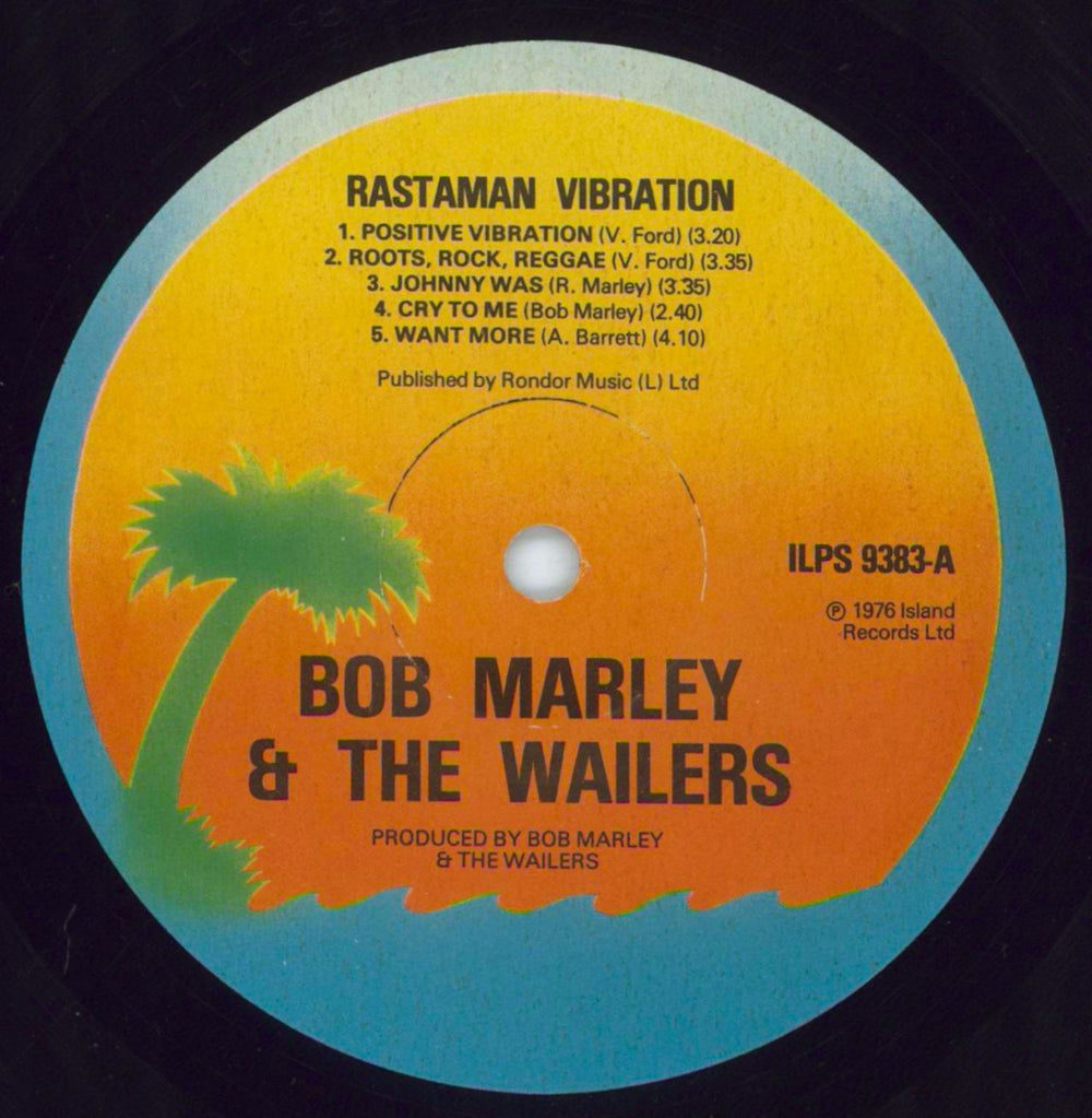 Bob Marley & The Wailers Rastaman Vibration + Booklet UK vinyl LP album (LP record) BMLLPRA811197