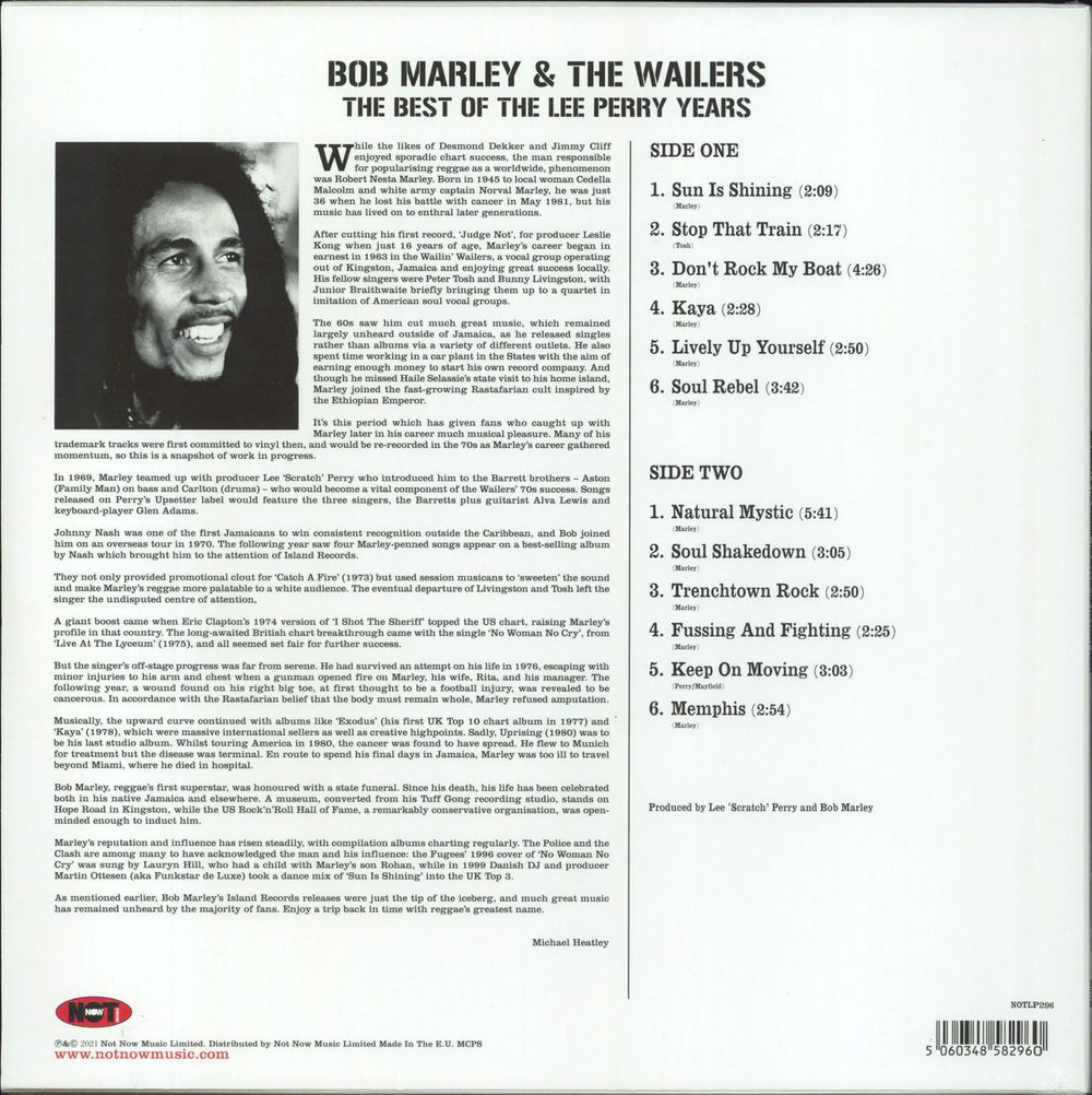 Bob Marley & The Wailers The Best Of Lee Perry Years - 180gm Red Vinyl - Sealed UK vinyl LP album (LP record) 5060348582960