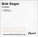 Bob Seger Face The Promise - 2 Tracks US Promo CD-R acetate CD-R ACETATE