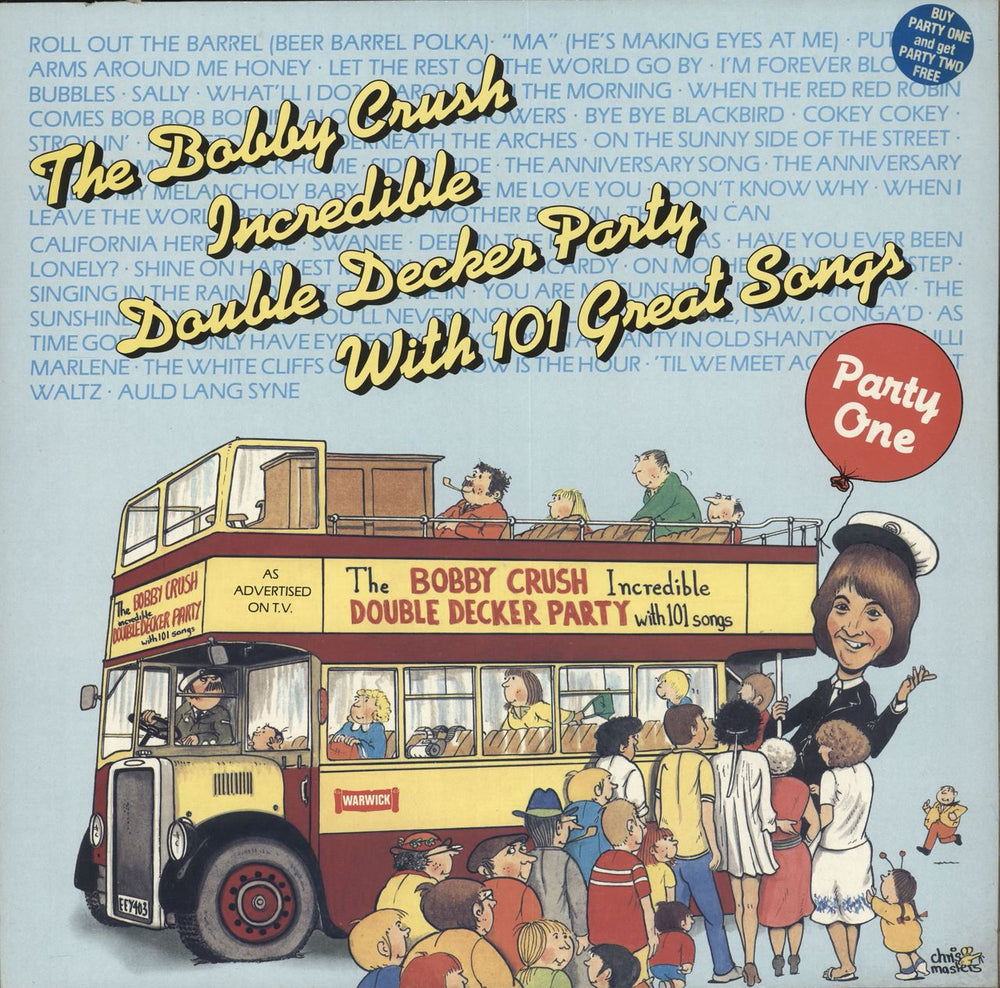 Bobby Crush Incredible Double Decker Party With 101 Great Songs UK vinyl LP album (LP record) WW5127