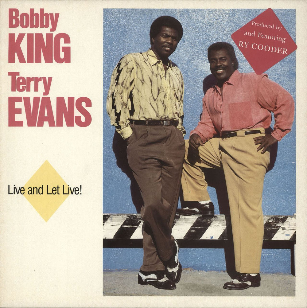 Bobby King Live And Let Live! - Hype stickered UK vinyl LP album (LP record) SPD1016