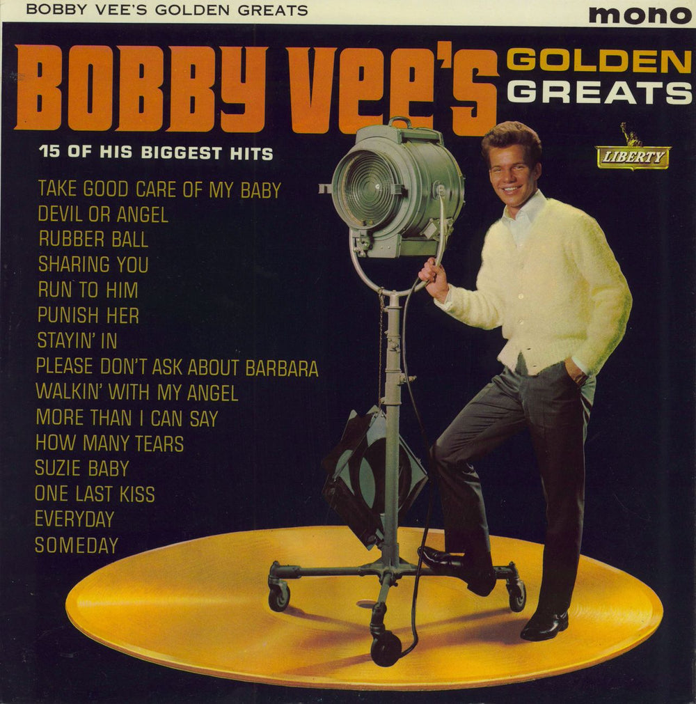 Bobby Vee Golden Greats UK vinyl LP album (LP record) LBY1112