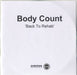 Body Count Back To Rehab UK Promo CD-R acetate CD-R