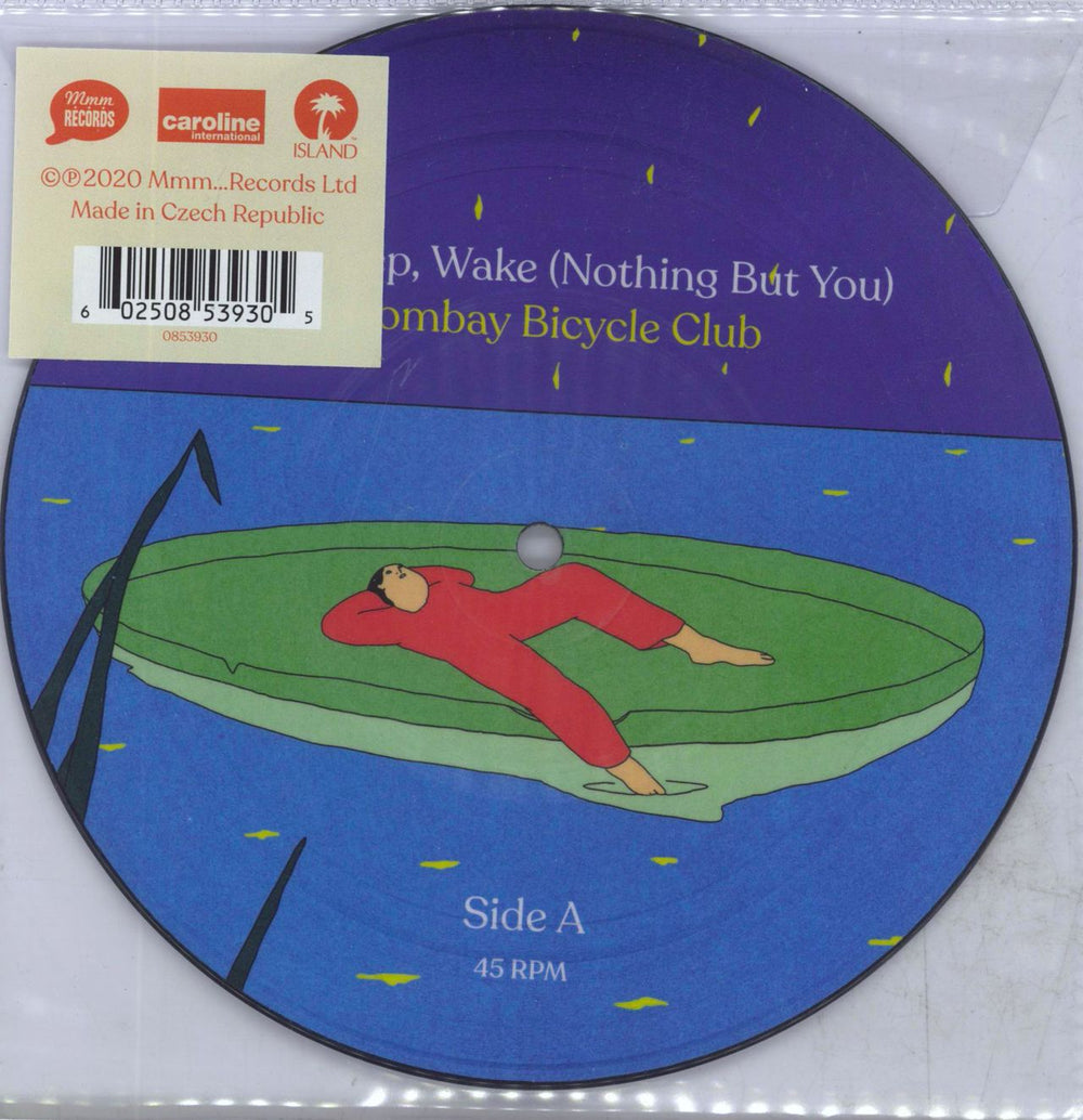 Bombay Bicycle Club Eat, Sleep, Wake (Nothing But You) UK 7" vinyl picture disc (7 inch picture disc single)