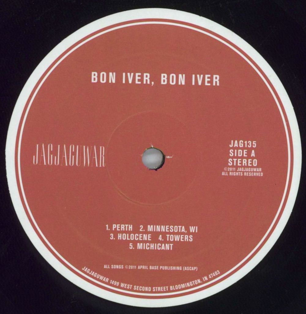 Bon Iver Bon Iver, Bon Iver US vinyl LP album (LP record) BVALPBO820617