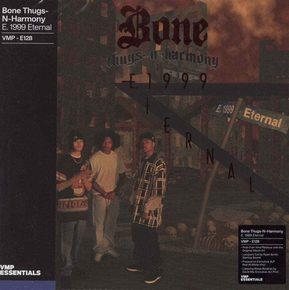 Bone Thugs 'n Harmony E. 1999 Eternal - Red-N-White Vinyl US 2-LP vinyl record set (Double LP Album) RUTHE1999