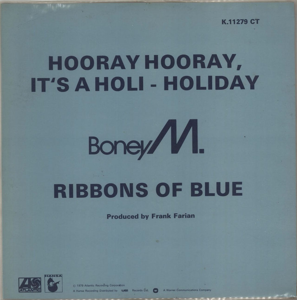 Boney M Hooray Hooray - Yellow Vinyl UK 12" vinyl single (12 inch record / Maxi-single)