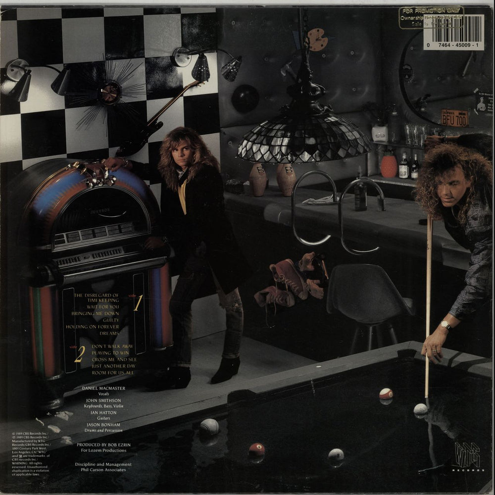 Bonham The Disregard Of Timekeeping - Gold Promo Stamp US vinyl LP album (LP record) BHMLPTH647831